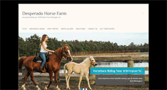 Desktop Screenshot of desperadohorsefarm.com