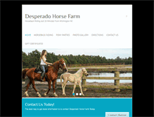 Tablet Screenshot of desperadohorsefarm.com